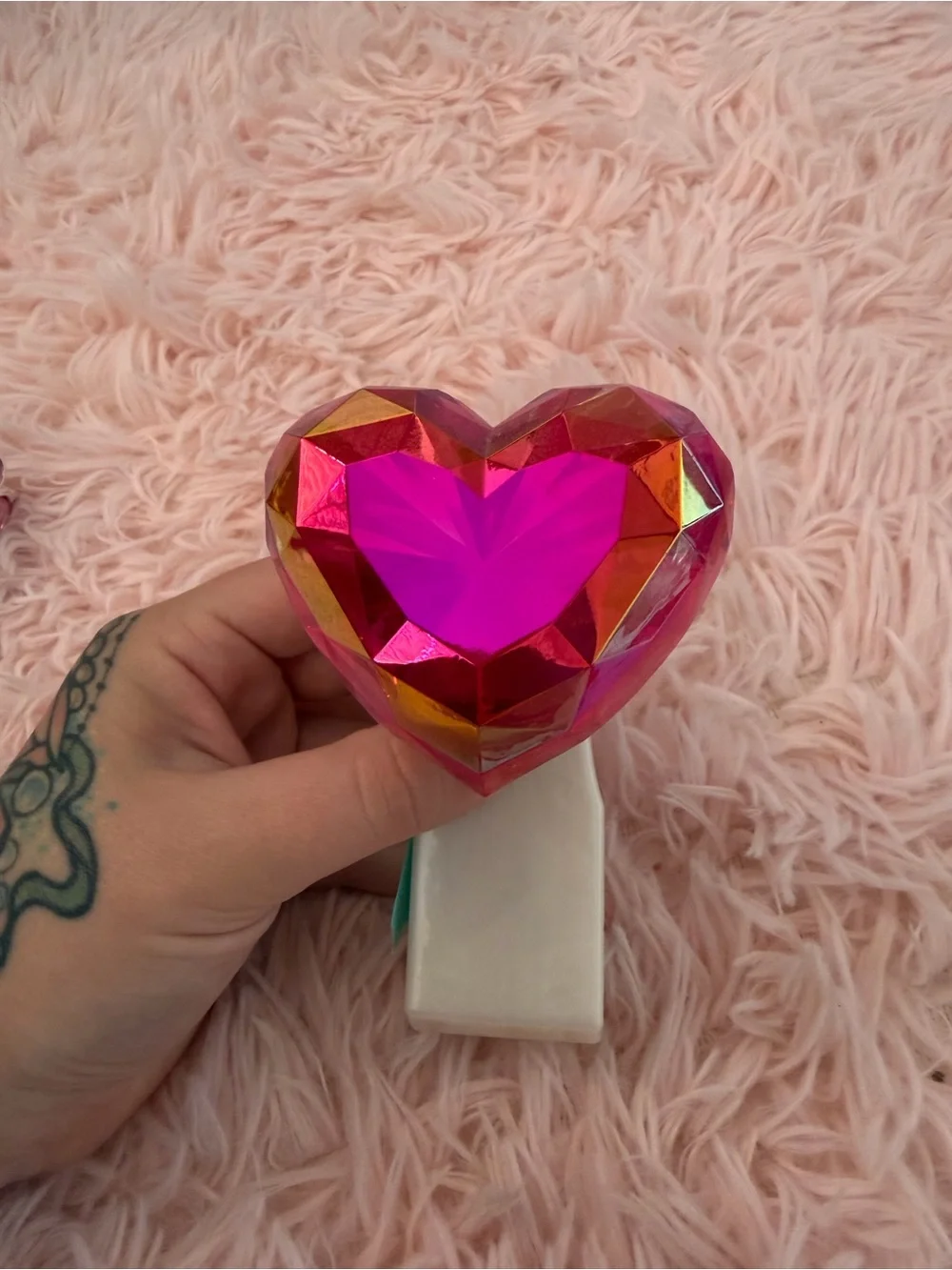 Bath & Body Works Pink Heart Crystal Nightlight